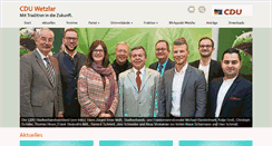 Desktop Screenshot of cdu-wetzlar.de