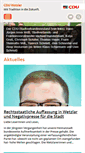 Mobile Screenshot of cdu-wetzlar.de